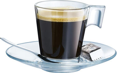 AROMA TASSE À CAFÉ TRANSPARENTE 8 CL