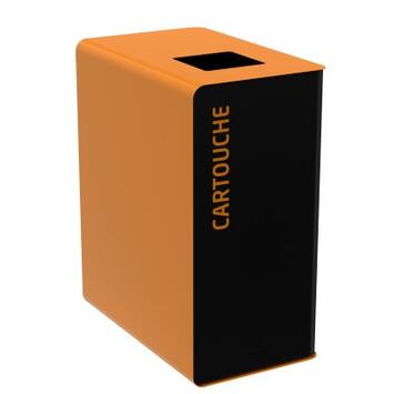 POUBELLE DE TRI CUBATRI 90L CARTOUCHES GRIS MANGANESE / MARRON
