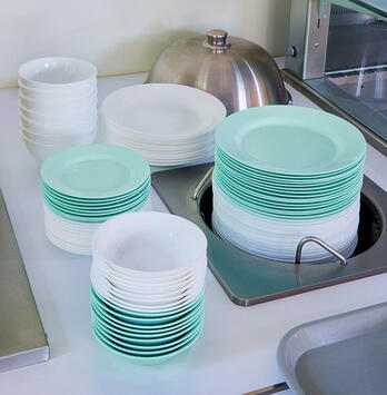 NOVA AQUITANIA ASSIETTE PLATE TURQUOISE Ø 22,5 CM