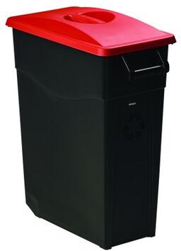 POUBELLE DE TRI MOVATRI 65L NOIR / ROUGE