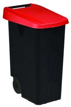 POUBELLE DE TRI MOVATRI 85L NOIR / ROUGE