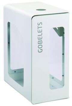 POUBELLE DE TRI VIGIPIRATE CUBATRI 90L GOBELETS BLANC / BLANC