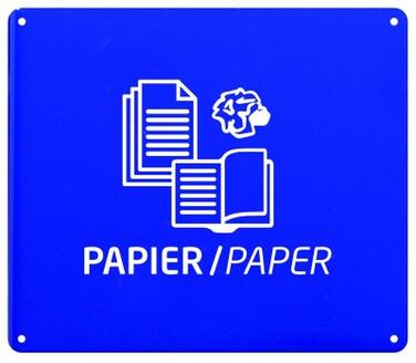 PLAQUE POUR SUPPORT SAC COLLEC PAPIER