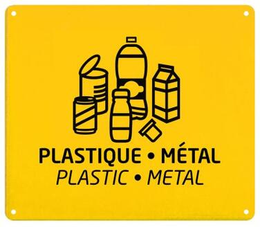 PLAQUE POUR SUPPORT SAC COLLEC PLASTIQUE