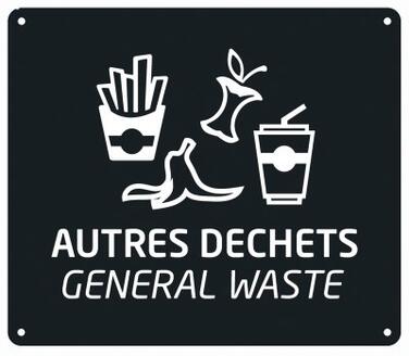 PLAQUE POUR SUPPORT SAC COLLEC AUTRES DECHETS