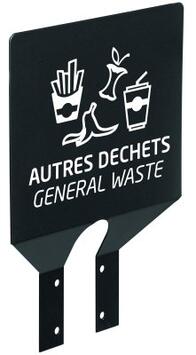 PLAQUE POUR SUPPORT SAC COLLEC AUTRES DECHETS