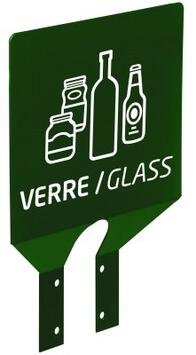 PLAQUE POUR SUPPORT SAC COLLEC VERRE