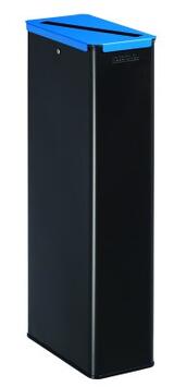 POUBELLE DE TRI CALITRI 20L GRIS MANGANESE / BLEU CIEL