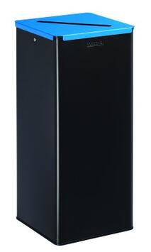 POUBELLE DE TRI CALITRI 40L GRIS MANGANESE / BLEU CIEL