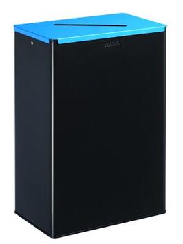 POUBELLE DE TRI CALITRI 60L GRIS MANGANESE / BLEU CIEL