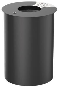 POUBELLE URBIS 60L GRIS MANGANESE