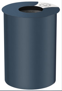POUBELLE URBIS 60L GRIS ANTHRACITE MAT