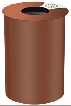 POUBELLE URBIS 60L EFFET CORTEN
