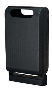 CORBEILLE SUR PIED URBANET 60L GRIS ANTHRACITE MAT