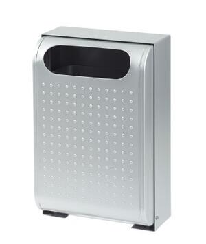 CORBEILLE MURALE URBANET 30L GRIS METAL