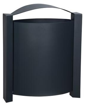 CORBEILLE MURALE ARKEA 40L GRIS ANTHRACITE MAT