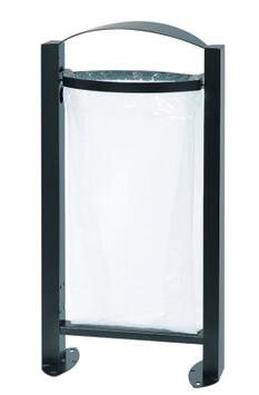 CORBEILLE VIGIPIRATE ARKEA SUR PIED 60L GRIS ANTHRACITE MAT
