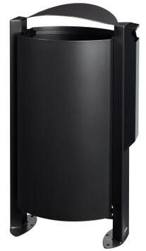 CENDRIER CORBEILLE SUR PIED ARKEA 3L/100L GRIS MANGANESE