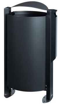 CENDRIER CORBEILLE ARKEA 3L/100L ANTHRACITE MAT
