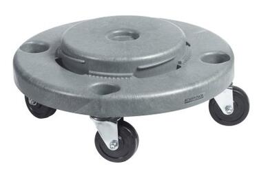 SOCLE A ROULETTES BARELLA 80L GRIS