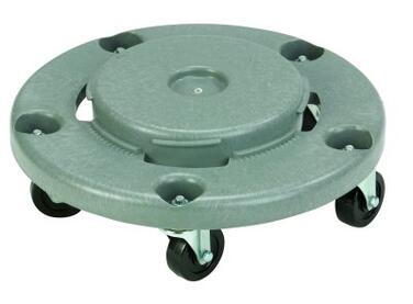 SOCLE A ROULETTES BARELLA 120L GRIS