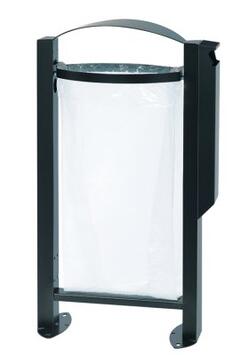 CENDRIER CORBEILLE VIGIPIRATE SUR PIED ARKEA 3L/60L GRIS ANTHRACITE MAT