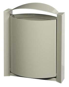 CORBEILLE MURALE ARKEA 40L GRIS CIMENT
