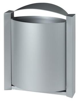 CORBEILLE MURALE ARKEA 40L GRIS METAL