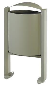 CORBEILLE SUR PIED ARKEA 40L GRIS CIMENT