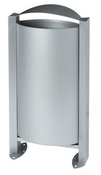 CORBEILLE SUR PIED ARKEA 60L GRIS METAL