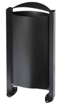 CORBEILLE SUR PIED ARKEA 60L GRIS MANGANESE