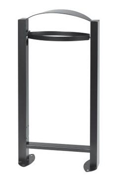 CORBEILLE VIGIPIRATE ARKEA SUR PIED 60L GRIS MANGANESE