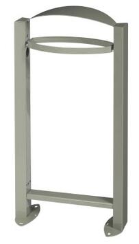 CORBEILLE VIGIPIRATE ARKEA SUR PIED 60L GRIS CIMENT