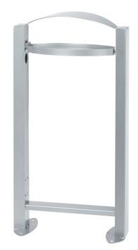 CORBEILLE VIGIPIRATE ARKEA SUR PIED 60L GRIS METAL