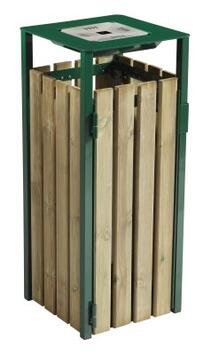 CENDRIER CORBEILLE MURAL OU SUR PIED EDEN 1.5L/110L VERT MOUSSE