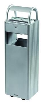 CENDRIER CORBEILLE SUR PIED KOPA 6L/30L GRIS METAL
