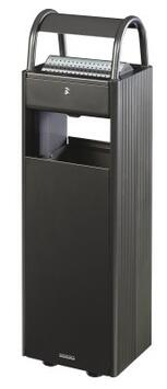 CENDRIER CORBEILLE SUR PIED KOPA 6L/30L GRIS MANGANESE