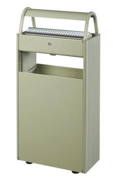 CENDRIER CORBEILLE SUR PIED KOPA 12L/60L GRIS CIMENT
