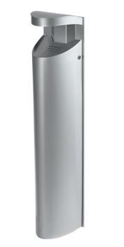 CENDRIER MURAL OU SUR PIED KOA 10L GRIS METAL