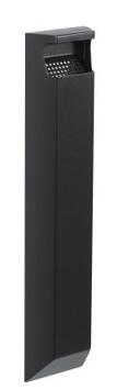 CENDRIER MURAL ARKEA 3L SANS SERRURE GRIS MANGANESE