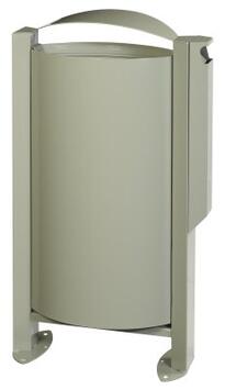 CENDRIER CORBEILLE SUR PIED ARKEA 3L/60L GRIS CIMENT