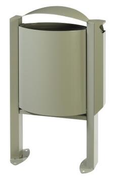 CENDRIER CORBEILLE SUR PIED ARKEA 3L/40L GRIS CIMENT