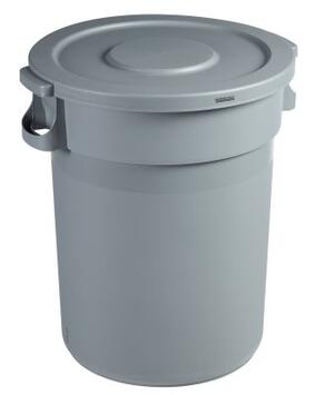 COUVERCLE PLAT POUR POUBELLE BARELLA 120L GRIS