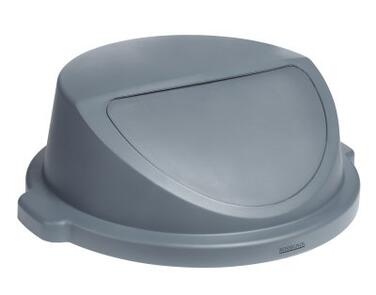 COUVERCLE A TRAPPE POUR POUBELLE BARELLA 80L GRIS