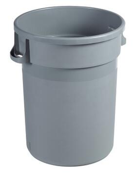 POUBELLE BARELLA ROND 80L GRIS