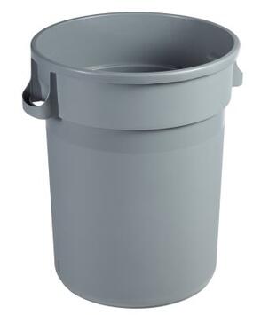 POUBELLE BARELLA ROND 120L GRIS