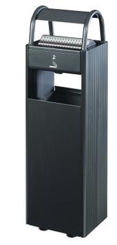 CENDRIER CORBEILLE SUR PIED KOPA 6L/30L GRIS ANTHRACITE MAT