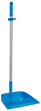 PELLE A POUSSIERE ALIMENTAIRE MANCHE VERTICAL 330M BLEU