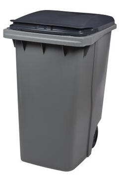 CONTENEUR KOROK 340L 2 ROUES SANS BARRE GRIS / GRIS