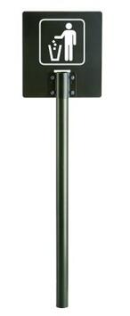 TOTEM POINT COLLECTE POUR SUPPORT SAC COLLEC GRIS MANGANESE